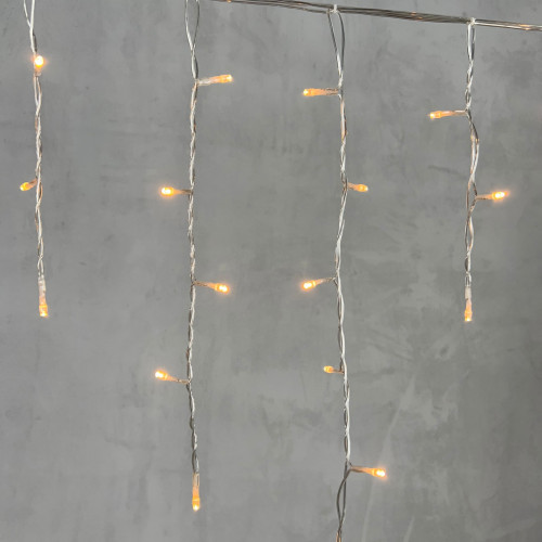 Светодиодная бахрома 3,1*0,5 м., 150 экстра теплых белых LED ламп, прозрачный провод ПВХ, LTC (PIL150-10-2EWW)