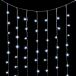 Светодиодный занавес 2*3 м., 600 белых LED ламп, мерцание, облегченный, прозрачный провод ПВХ, LTC (PCL600NOTBLW-10-2W)