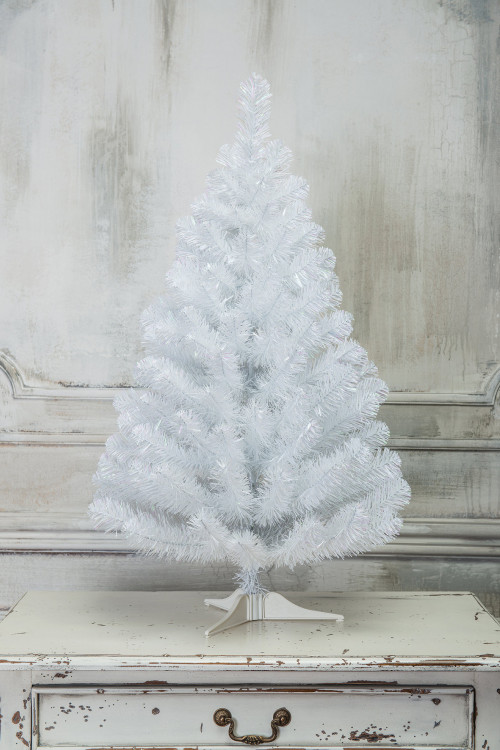 Искусственная елка Радужная белоснежная 90 см., мягкая хвоя ПВХ, ЕлкиТорг (17090)