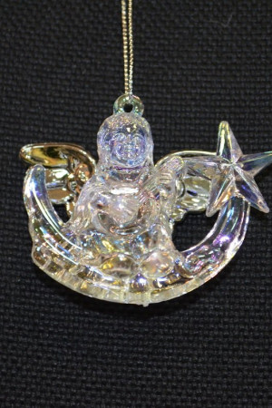 Украшение Ангел цвет серебро, 4 вида,цена за 1 шт 7 см, (140074)