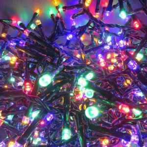 Светодиодная гирлянда НА БАТАРЕЙКАХ 27.6 м, 368 разноцветных LED ламп, таймер, Luca (83090)