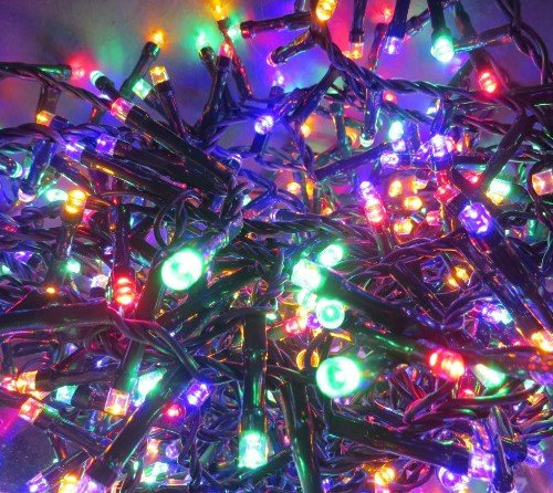 Светодиодная гирлянда НА БАТАРЕЙКАХ 27.6 м, 368 разноцветных LED ламп, таймер, Luca (83090)