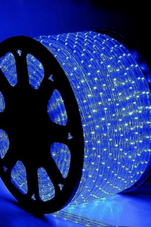 Электрическая гирлянда Дюролайт, синий, прозр. провод 7 м. Rope-Light (523255)