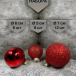 Набор стеклянных шаров Классический красный 26 шт., Christmas DeLuxe (86461)  