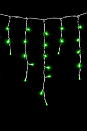 Светодиодная бахрома 3,1*0,5 м., 150 зеленых LED ламп, прозрачный провод ПВХ, Beauty led (PIL150-10-2G)
