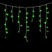 Светодиодная бахрома 3,1*0,5 м., 150 зеленых LED ламп, прозрачный провод ПВХ, Beauty led (PIL150-10-2G)