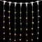 Светодиодный занавес с колпачком 2*3 м., 600 теплых белых LED ламп, прозрачный провод ПВХ, IP65, LTC (PCL602CAP-10-2WW)
