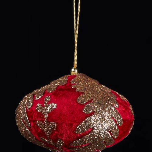 Винтажный шар Луковица Императорская 10*13 см., 1 шт., Christmas DeLuxe (86619)