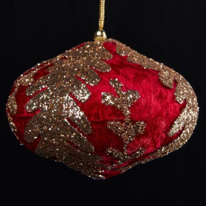 Винтажный шар Луковица Императорская 10*13 см., 1 шт., Christmas DeLuxe (86619)