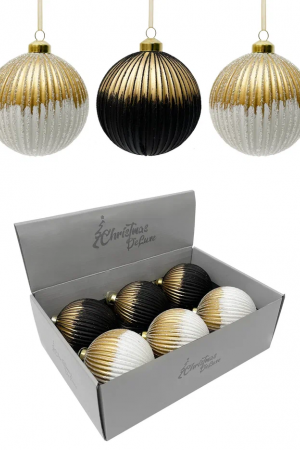 Набор стеклянных шаров Шахерезада 100 мм., 6 шт., Christmas DeLuxe (13126)