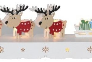 Светильник декоративный RUDOLF 11х43 см., 9 LED ламп, на батарейках, Star Trading (275-05)