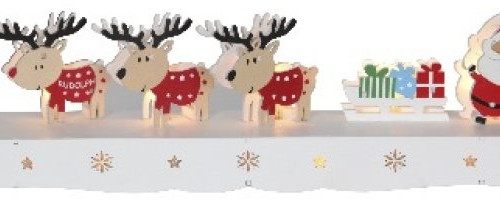 Светильник декоративный RUDOLF 11х43 см., 9 LED ламп, на батарейках, Star Trading (275-05)