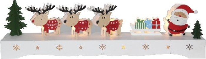Светильник декоративный RUDOLF 11х43 см., 9 LED ламп, на батарейках, Star Trading (275-05)