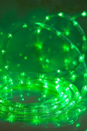 Электрическая гирлянда Дюролайт, зеленый, прозр. провод 7 м. Rope-Light (523453)