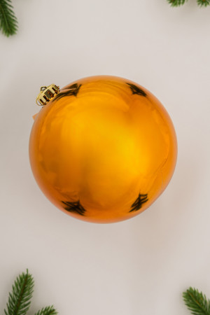 Шар пластиковый глянцевый 150 мм., золотой, ЕлкиТорг (150103)