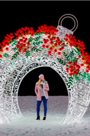 Светодиодная арка Елочная игрушка 400 см., Сад Радости (SR063)