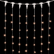 Светодиодный занавес с колпачком 2*3 м., 600 экстра теплых белых LED ламп, прозрачный провод ПВХ, IP65, LTC (PCL602CAP-10-2EWW)