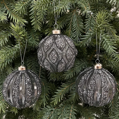 Набор стеклянных шаров Чародейка 100 мм., 6 шт., Christmas DeLuxe (13135)