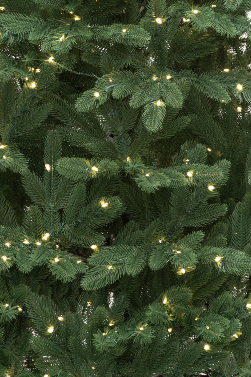 Искусственная елка Олимпия 120 см., 100% литая хвоя, теплых белых LED ламп, ЕлкиТорг (265120)