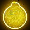 Светодиодная фигура из акрилайта 30*30 см., 220V., желтое свечение, Beauty Led (HFS3-2Y)