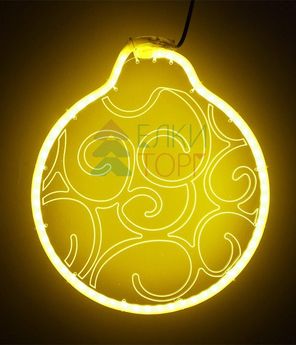 Светодиодная фигура из акрилайта 30*30 см., 220V., желтое свечение, Beauty Led (HFS3-2Y)