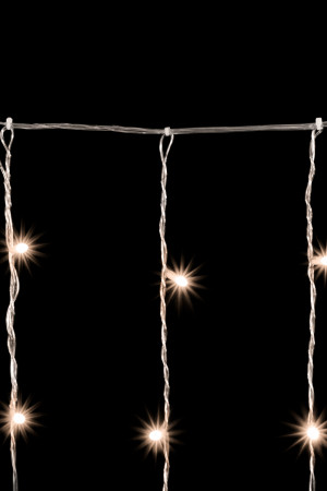 Светодиодный мерцающий облегченный занавес 2*3 м, 220V., 600 теплых белых LED ламп, прозрачный ПВХ, Beauty Led (PCL600NOTBL-10-2WW)