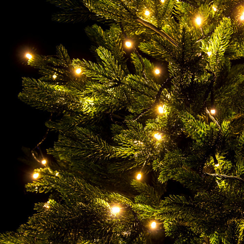 Светодиодная нить 13.5 м., 220V, 200 теплых белых LED ламп, контроллер, черный провод, Winner Light (ww.01.5B.200-)