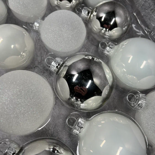 Набор стеклянных шаров Первый снег 26 шт., Christmas DeLuxe (86459)