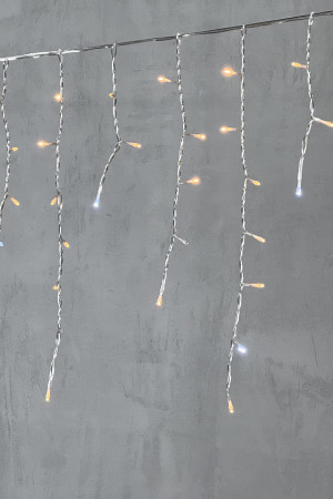 Светодиодная бахрома 3,1*0,5 м.,150 экстра теплых белых LED ламп, мерцание, прозрачный провод ПВХ, LTC (PIL150BLW-10-2EWW)