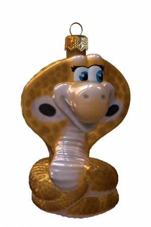 ФУ4-2405/1 Ёлочное украшение Змейка h-7 см., Коломеев