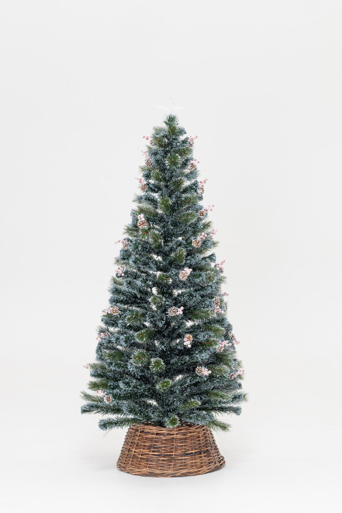 Оптоволоконная елка с LED лампочками Альпийская 150 см., леска+пвх, контроллер (Т2162-150)