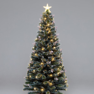 Оптоволоконная елка с LED лампочками Альпийская 150 см., леска+пвх, контроллер (Т2162-150)