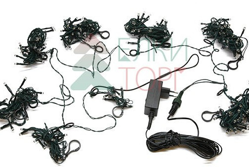 Светодиодная гирлянда Пятиминутка для ели высотой 1.5 м., 120 теплых белых LED ламп, зеленый ПВХ, Beauty Led (GFM120C-14-1WW)