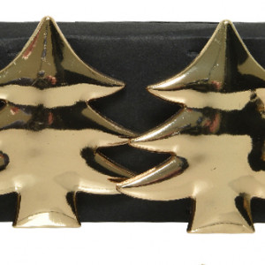 Кольца для салфеток Елочки, 4 см., 4 шт., золото, Kaemingk (607998/2)