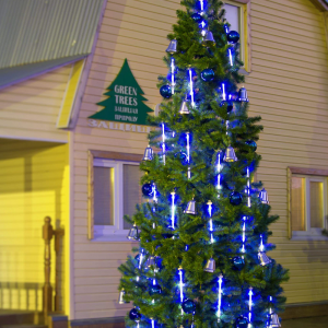 Комплект освещения Тающие сосульки для елей высотой 11 м., 46 сосулек * 0.5 м., Green Trees (TS11)