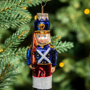 Елочное украшение Солдатик, стекло, 11,5 см., 1 шт., Витус (А224)