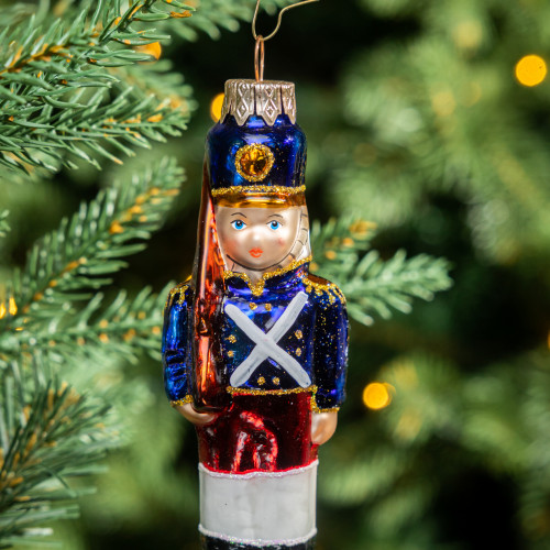 Елочное украшение Солдатик, стекло, 11,5 см., 1 шт., Витус (А224)