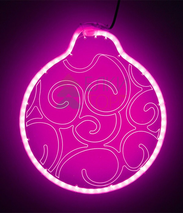 Светодиодная фигура из акрилайта 30*30 см., 220V., розовое свечение, Beauty Led (HFS3-2P)
