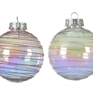 Набор пластиковых шаров  Небесная Радуга 80 мм., 12 шт.,  Kaemingk (020902)