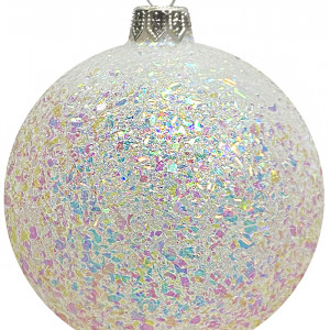 Шар пластиковый Серпантин, 150 мм., 1 шт., белый, ПромЕлка (ШИПЛС-150White)