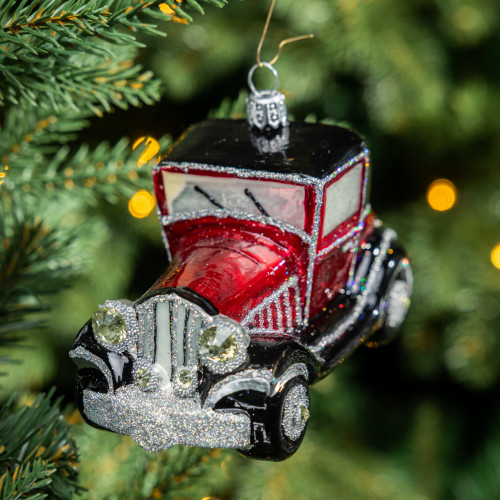 Елочное украшение Джип, стекло, 6 см., 1 шт., Irena CO (55303)