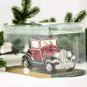 Елочное украшение Джип, стекло, 6 см., 1 шт., Irena CO (55303)