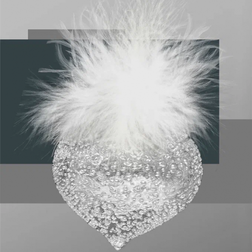 Набор стеклянных украшений Ледяной дождь 80 мм., 9 шт., шар, капля, луковка, прозрачный, Christmas DeLuxe (14033)