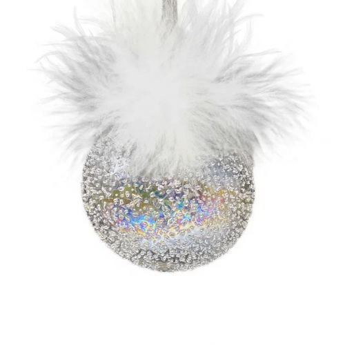 Набор стеклянных украшений Ледяной дождь 80 мм., 9 шт., шар, капля, луковка, прозрачный, Christmas DeLuxe (14033)