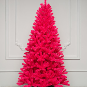 Искусственная елка Карнавал - Дерзкая Фуксия 240 см., мягкая хвоя, ЕлкиТорг (171240)