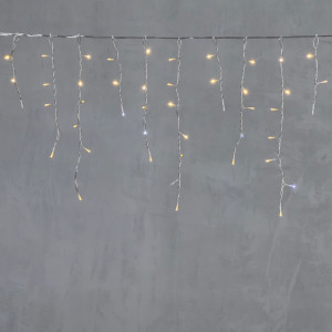 Светодиодная бахрома 4,9*0,5 м., 240 теплых белых LED ламп, мерцание, прозрачный провод ПВХ, Beauty Led (PIL240BLW-10-2WW)