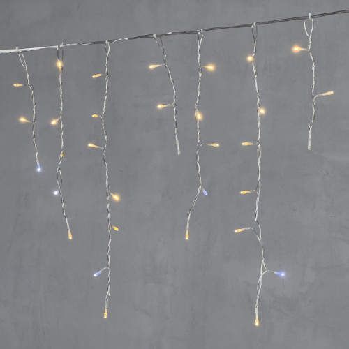 Светодиодная бахрома 4,9*0,5 м., 240 теплых белых LED ламп, мерцание, прозрачный провод ПВХ, Beauty Led (PIL240BLW-10-2WW)