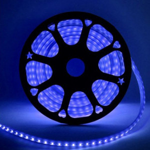 Неон торцевой 14*10 мм., 220V, синие LED лампы 100 шт на 1 м, бухта 50 м, Beauty Led (LCT-2B) 