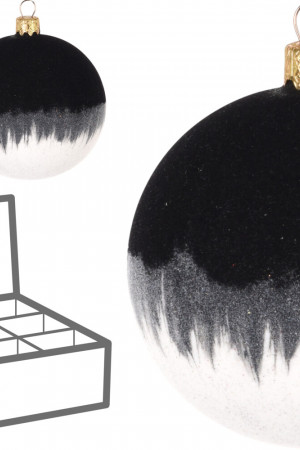 Набор стеклянных шаров Агат 100 мм., 6 шт., Koopman (AVG114130)