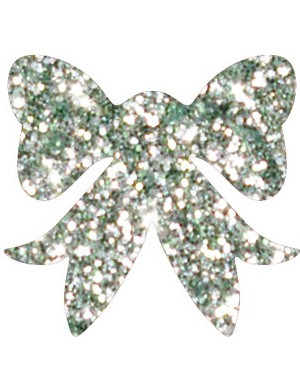 Бантик из пенофлекса 20 см., серебро, ПромЕлка (Б2-200-SILVER)